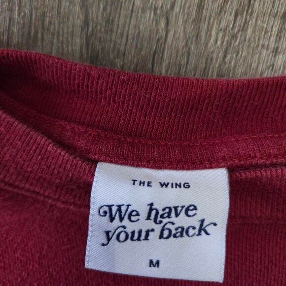 The Wing 'A Real Piece of Work' Maroon Crewneck - Picture 4 of 4